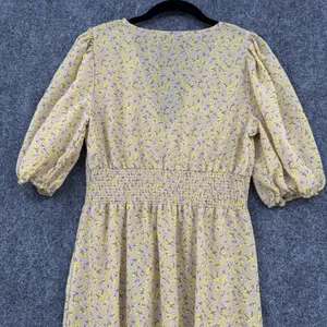 Wild Fable Floral Maxi Dress Button Front Puff Sleeve Boho Cottagecore Duster S thumbnail 4
