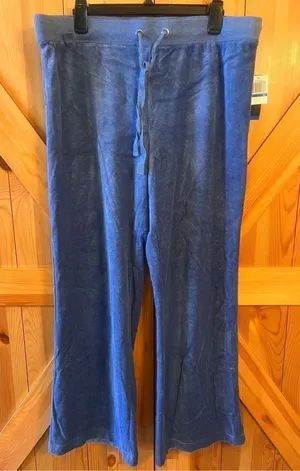 Womens Sideways Athletic Pants Size XL Blue Nwt (1252) thumbnail 1