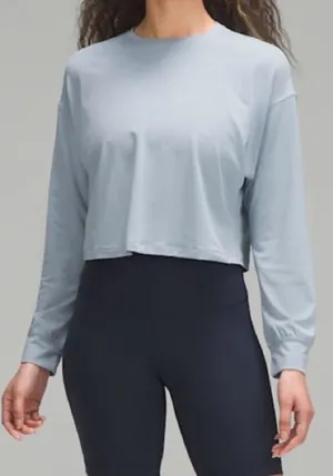 Lululemon Abrasion-Resistant Training Long-Sleeve Shirt light gray size 8 thumbnail 1
