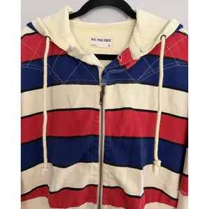 Free People We The Free Ry Zip Thru Jacket Hoodie Americana Women's Size XS thumbnail 3