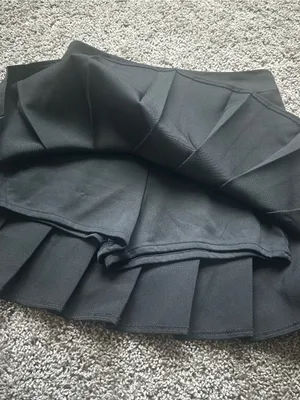 Black Pleated Women's Skirt Size XS thumbnail 3