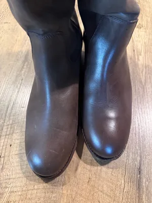 Frye Melissa Button 2 Tall Leather Riding Boot Grey 8.5 thumbnail 13