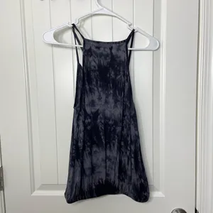 NWOT Ginger G black gray tie dye strap tank top blouse top cute casual‎ small thumbnail 5