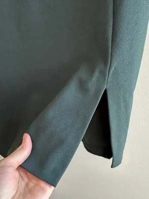 Express Cap Sleeve Fitted Sheath Business Casual Work Dress, Emerald Green, XS thumbnail 4