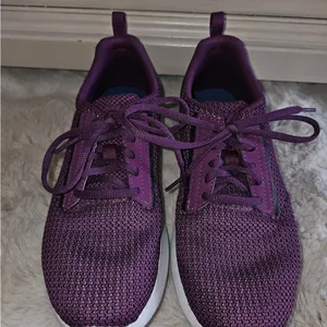 K•Swiss‎ Purple and White Athletic Sneakers with Knit Mesh Upper​ thumbnail 5