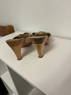 bally wood heels Tan Size 8 thumbnail 3