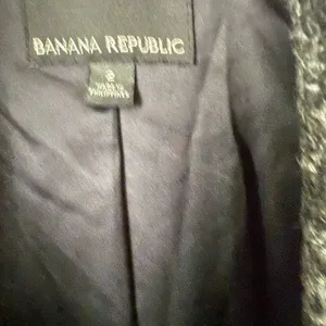 Banana Republic Women’s Charcoal Plaid Blazer thumbnail 2