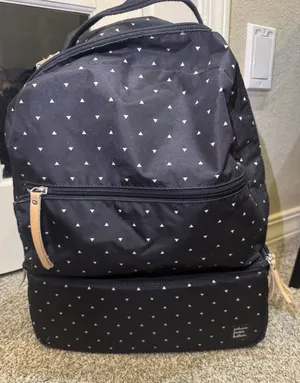 Petunia Pickle Bottom Axis Geometric Print‎ Diaper Backpack Black thumbnail 1