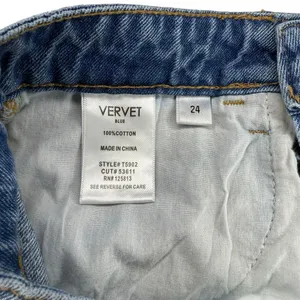 Vervet 90s Dad Jean | Size 24 | Super High Rise | Distressed‎ Denim Straight Leg thumbnail 7
