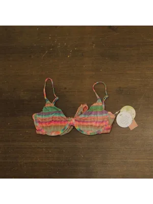 NWT PQ Womens Cali Underwire Bikini Swim Top AMY-1514H Amaya Pink Multi M thumbnail 6