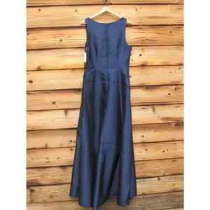 NWT Alfred Sung Blue Corset Satin Gown Dress Size 10 thumbnail 7