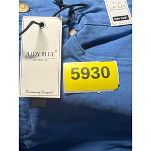 Judy Blue Sky Blue High Waist‎ Tummy Control Wide Leg Jeans JB88843 C Size 11/30 thumbnail 6