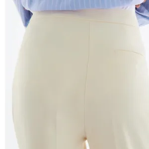 Zara‎ High Waist Trousers in Ivory Size Small thumbnail 5