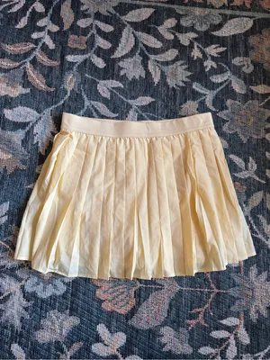 Butter Yellow Pleated Active Skort thumbnail 6