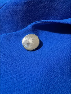 Kasper Women's Blue Tailored Blazer Single-Button Closure Size Unknown thumbnail 5