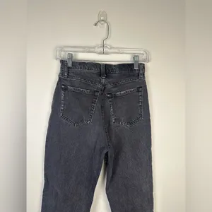 Abercrombie Black High‎ Rise Dad Straight Leg Jeans Sz 24 thumbnail 4