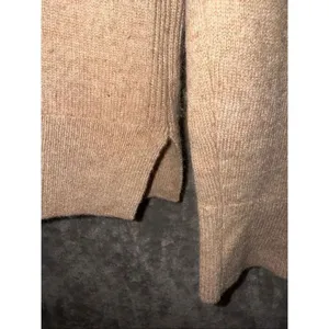 Ann Taylor Tan Turtleneck 100% cashmere long sleeve pullover sweater Small #750 thumbnail 2