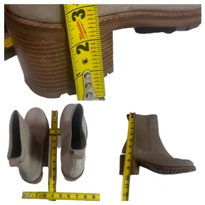 Seychelles Taupe Suede Chelsea Ankle Block Heel Lug Sole Boots 9.5 thumbnail 12