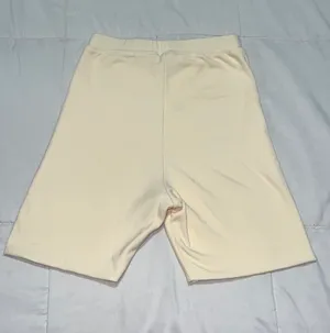 White Fox Ribbed Biker Shorts thumbnail 2