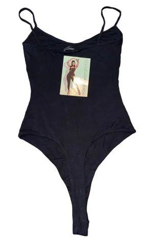 Women's Naked Wardrobe Black Bodysuit Size S thumbnail 1
