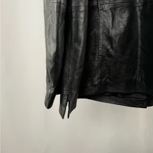 Vintage Y2K Jessica London Classic Leather Jacket in Black Size 26W‎ thumbnail 6