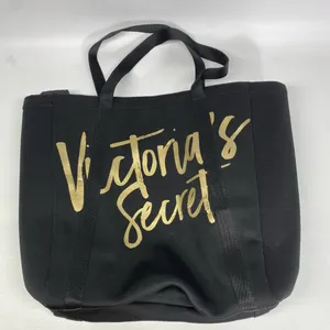 Victoria’s Secret Large Black w/Gold Insulated Tote Bag. thumbnail 1