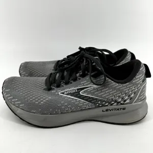 Brooks Levitate 5 Sneakers Shoes Low Top Running Grey Oyster Blackened Pearl 7.5 thumbnail 4