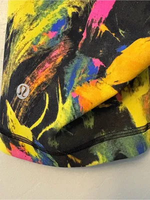 Lululemon wunder train high-rise short 6" in undertone black multi color size 2 thumbnail 9