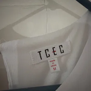 TCEC White Ruffle Mini Dress Sleeve M thumbnail 4