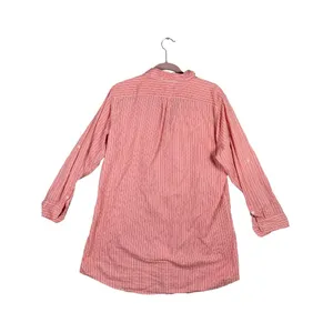 Lauren Ralph Lauren‎ Medium Shirt Button Up Pink Striped Long Sleeve Long Logo thumbnail 4