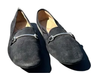 H&M Black Loafer Flats Size 9.5 Preppy Classic Lagenlook Comfortable Minimalist thumbnail 1