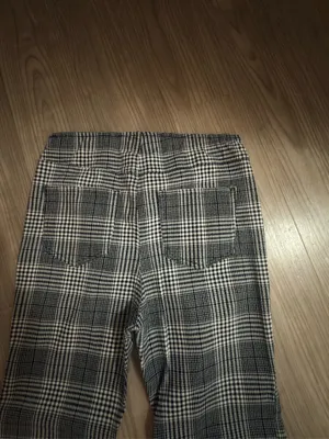 Women’s Plaid Flare Pants High Waist Wide Leg : thumbnail 6