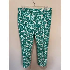 Tory Burch‎ Walton Printed Captiva Pants Sz 4 thumbnail 2