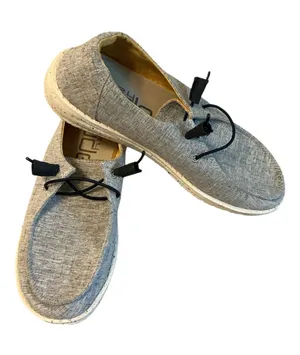 Hey Dude Women's Wendy Chambray Slip-On Shoes - White Nut (Size 7) - NWOB thumbnail 1