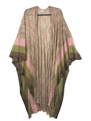 Free People Cairo Shimmer chevron Kimono Cardigan duster OS thumbnail 1