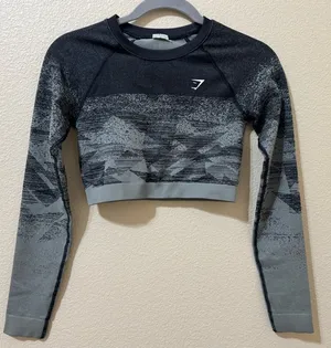 Gymshark Adapt Ombre Seamless Long Sleeve Crop Top size XS thumbnail 1