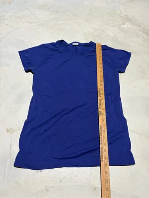 Athleta Women's Crew Neck workout Tee blue large thumbnail 2