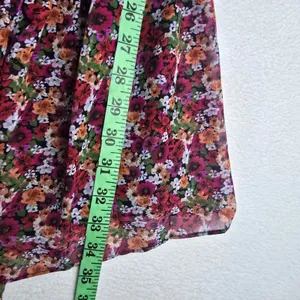 BCBGeneration NWT Floral‎ Babydoll Mini Dress Square Neck Puff Sleeve Size 2 thumbnail 10