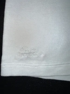 Lauren Ralph Lauren 100% Cotton V-Neck T-Shirt White -L thumbnail 5