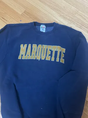 Marquette vintage Crewneck Blue Size L thumbnail 1