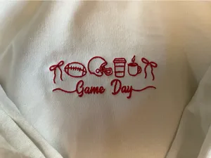 Football Embroidered Hoodie thumbnail 2