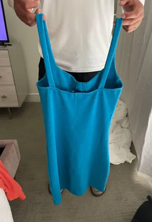 ZARA Blue Bodycon Dress thumbnail 2