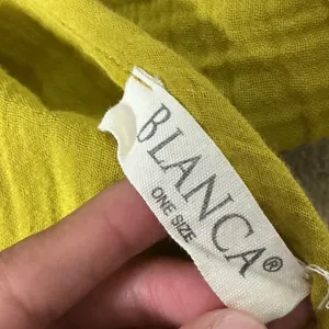 BLANCA Boho Gauze Maxi Dress Women OS Yellow V-Neck Smocked Waist Cotton Summer thumbnail 3