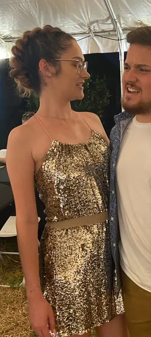 Parker Champaign Sequins Dress thumbnail 1
