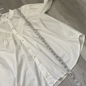 Renaissance Ruffle Buttonup Shirt cotton sheridan womens White medium victorian thumbnail 5