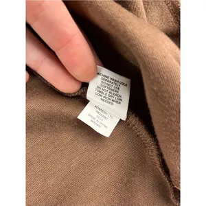 Freely Women’s X-Small Brown Belted Jacket Snap Front Longline Shacket Commuter thumbnail 10