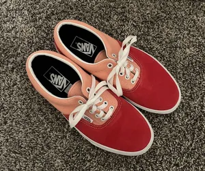 Vans Never Worn Coral and Pink Canvas and Suede Fabric Low Top Women’s Shoes thumbnail 1