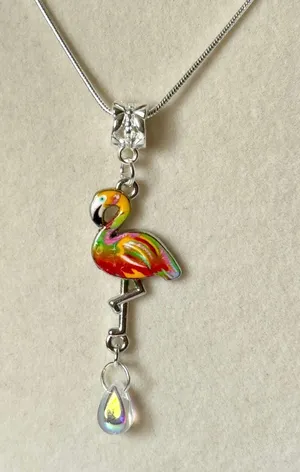 Colorful Flamingo Necklace Multiple thumbnail 1