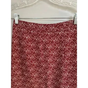 Sky and Sparrow Midi Red White Patterned Button Up Skirt Women's Sz 0 thumbnail 4
