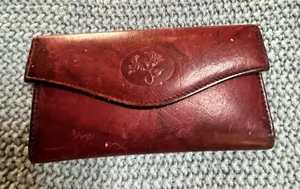 Buxton Leather Mahogany Heiress Clutch Organizer Wallet Top Grain Cowhide thumbnail 1